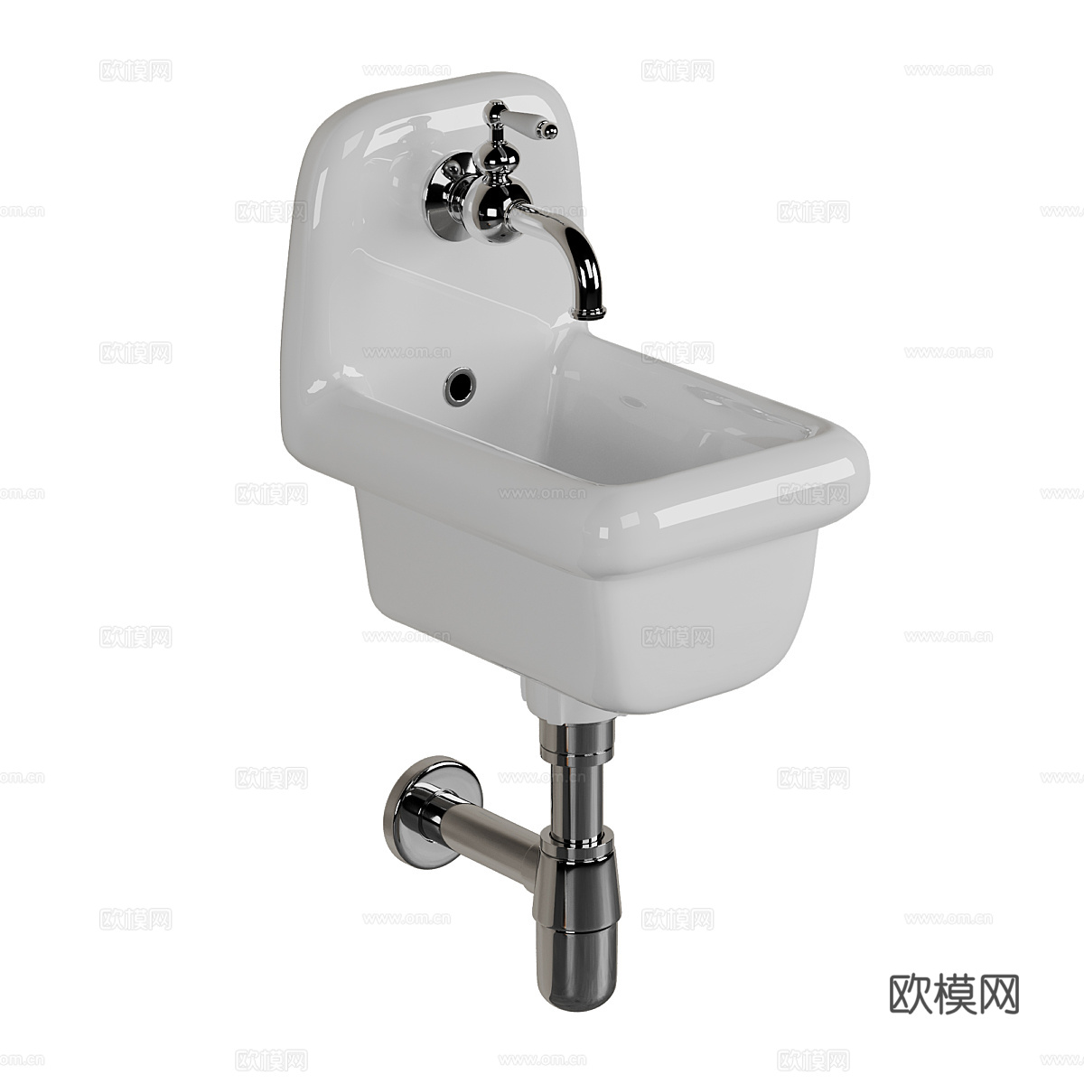 美式简约迷你洗脸盆3d模型
