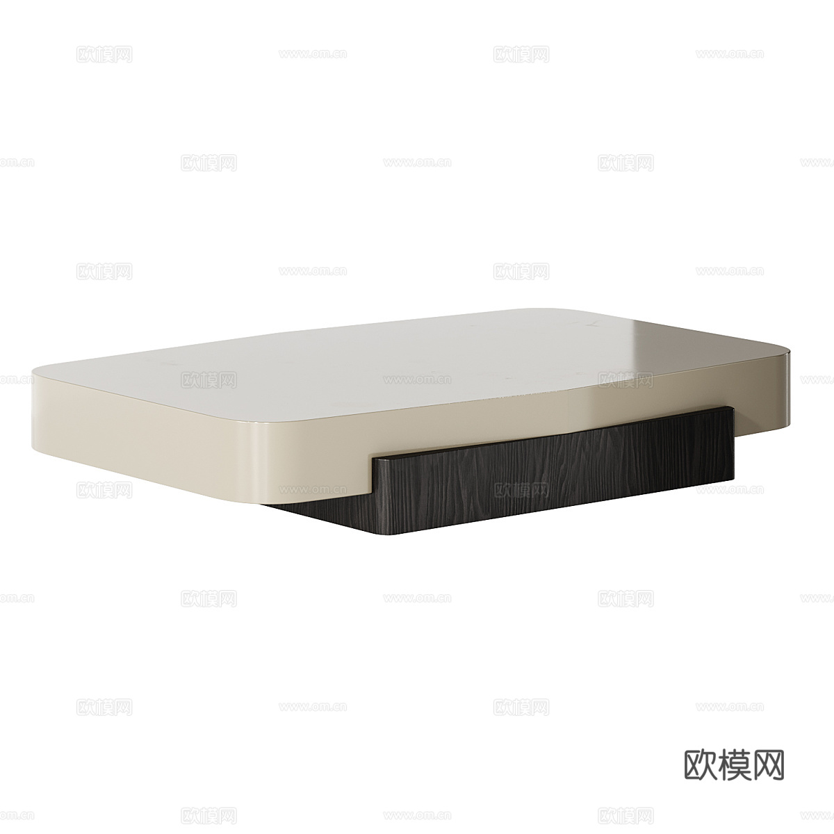 现代意式极简茶几组合3d模型