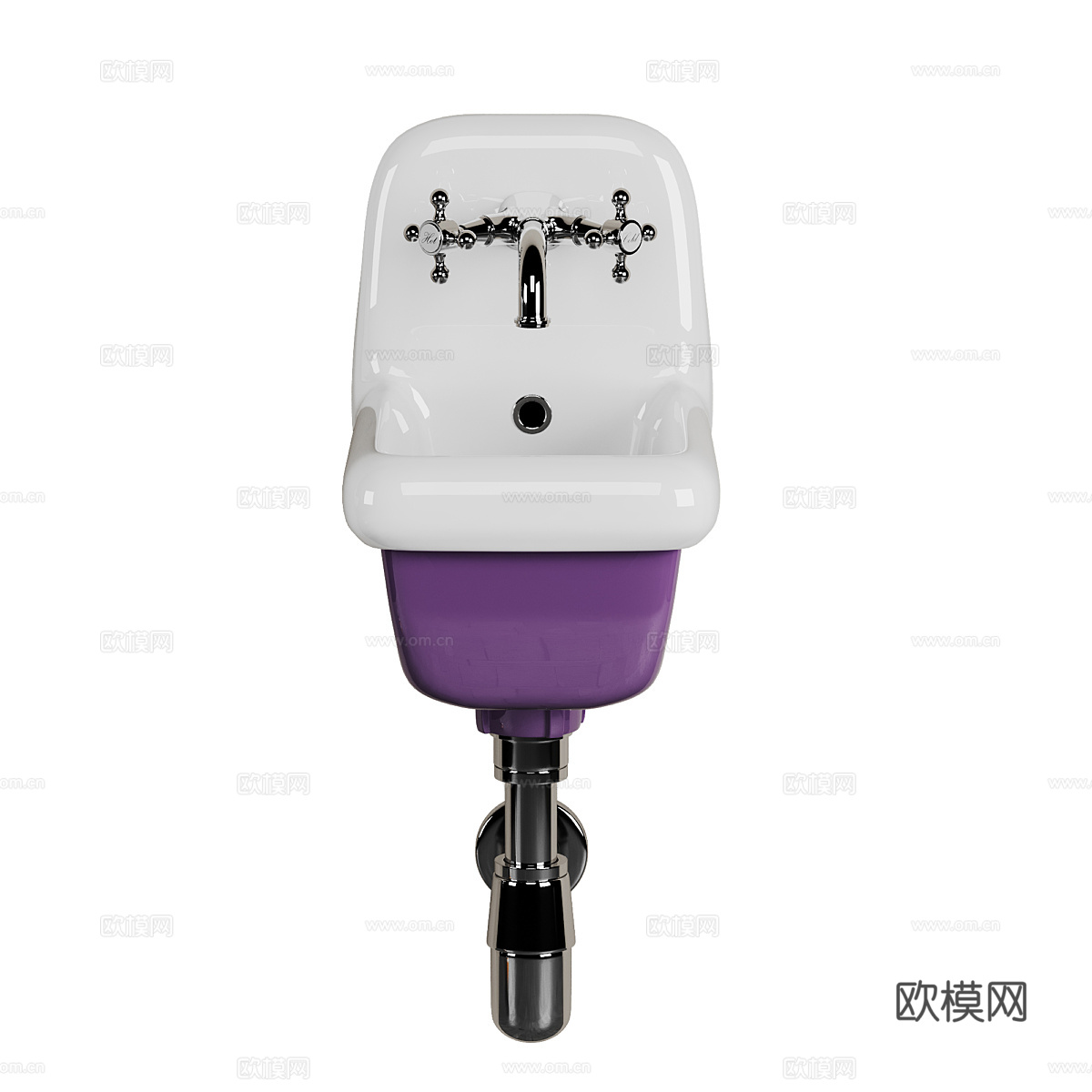 美式简约迷你洗脸盆3d模型