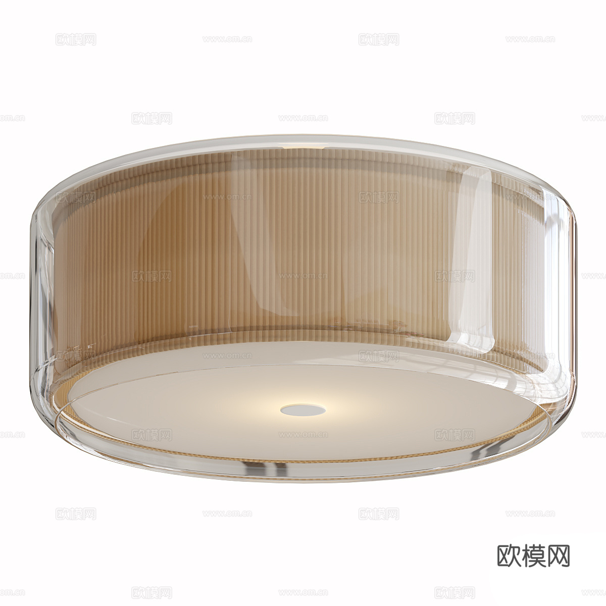 现代玻璃吸顶灯3d模型