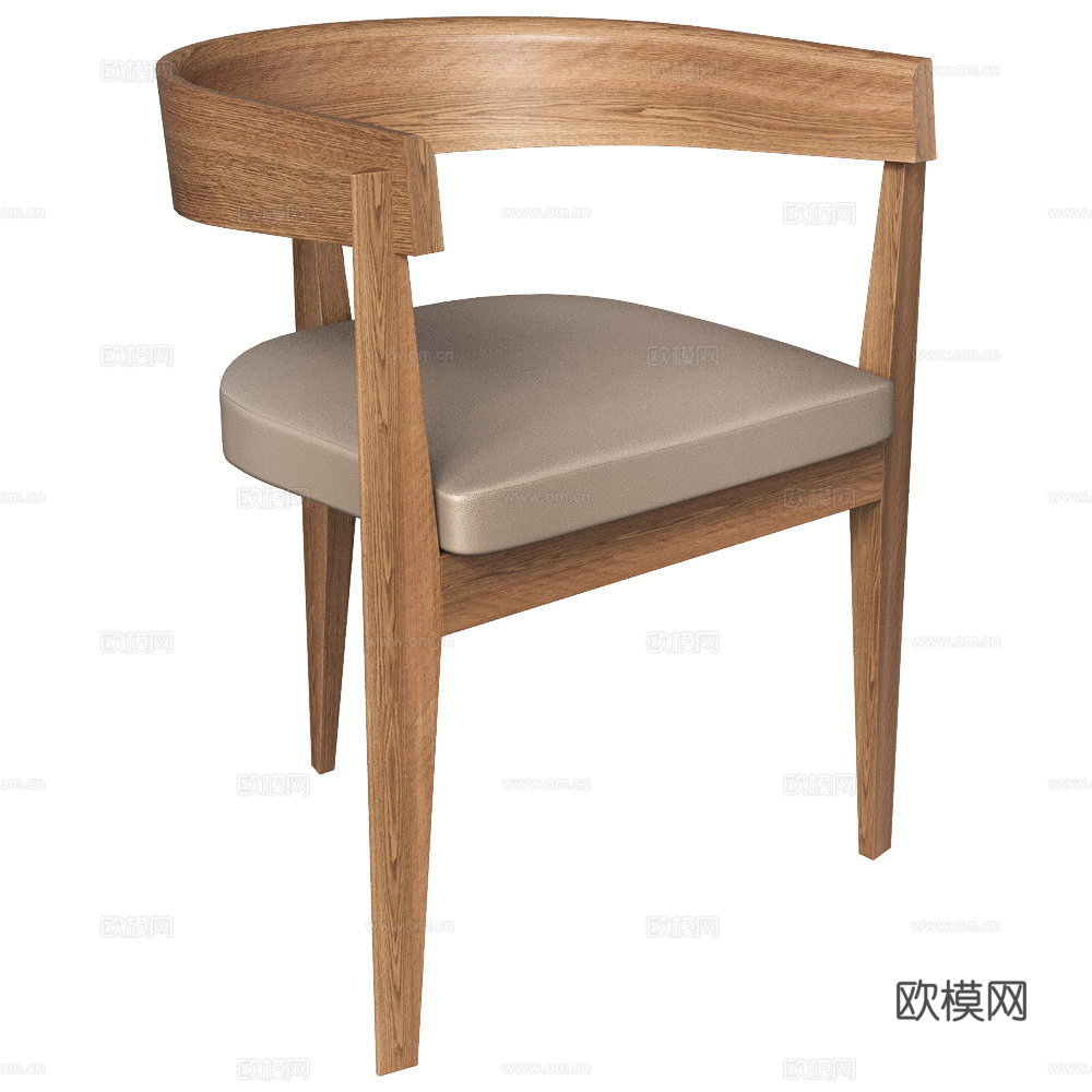 现代单椅 餐椅3d模型
