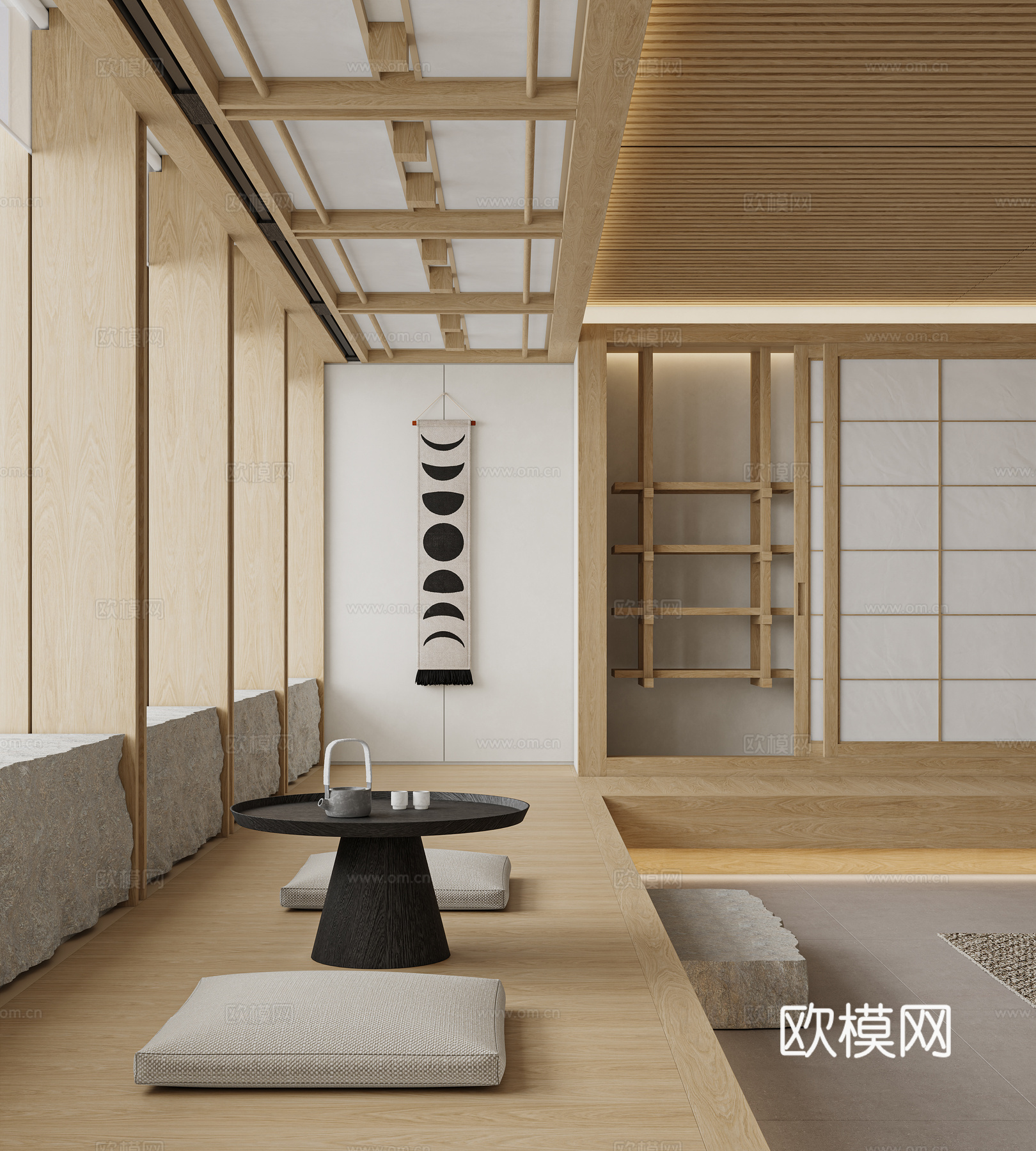 日式客餐厅3d模型