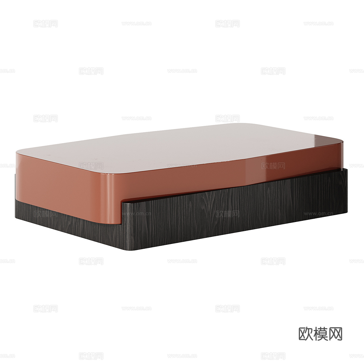 现代意式极简茶几组合3d模型