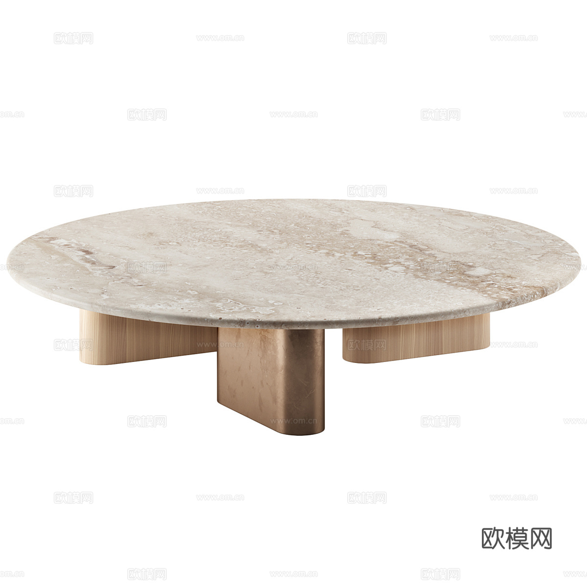 现代意式茶几组合3d模型
