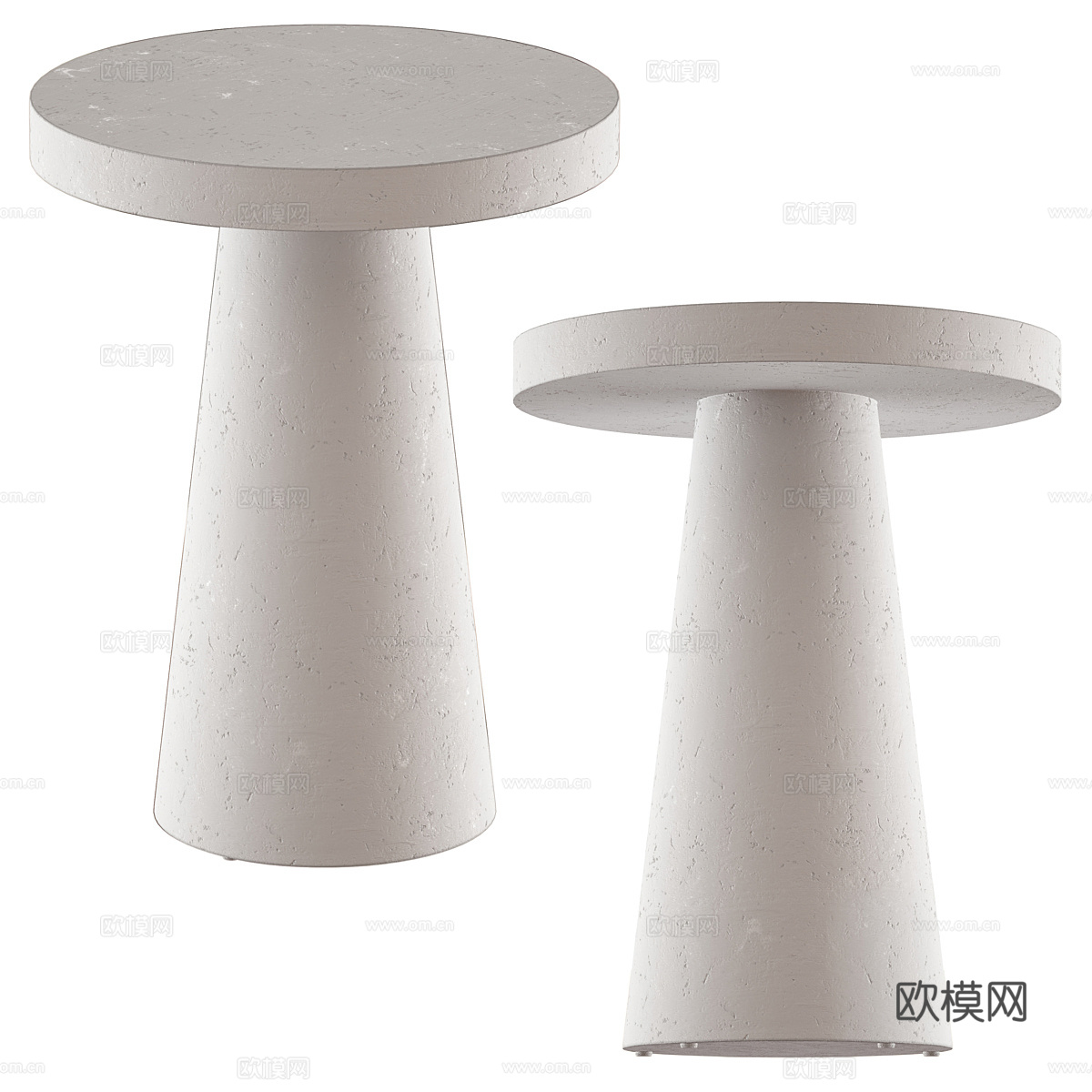 现代茶几 茶几 圆几3d模型