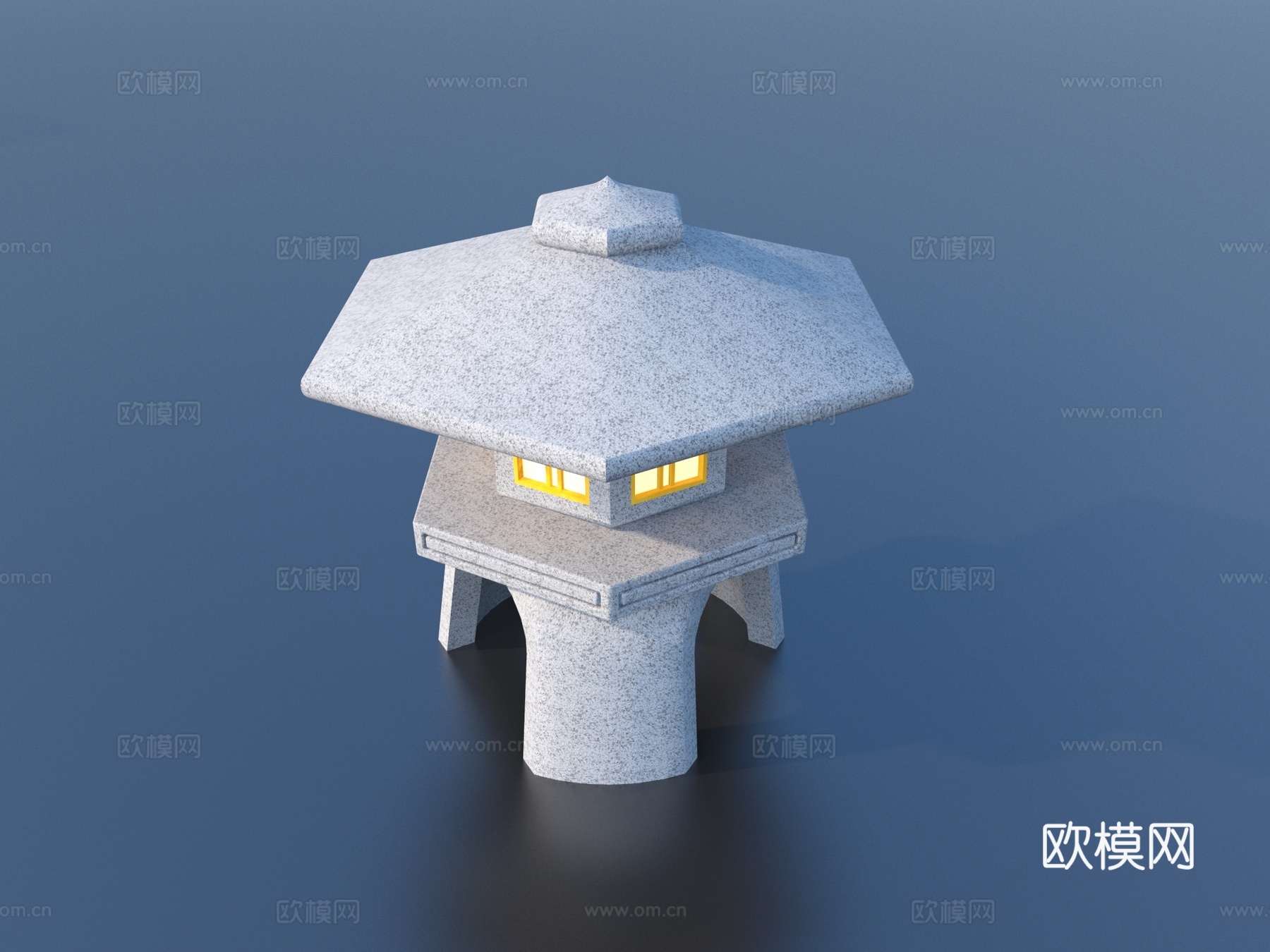 石灯 庭院小品3d模型