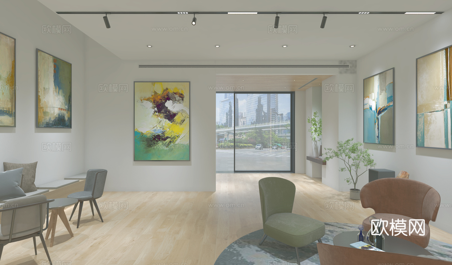 展厅 咖啡厅 施工图 效果图 报价清单原创设计-盗图必究cad施工图