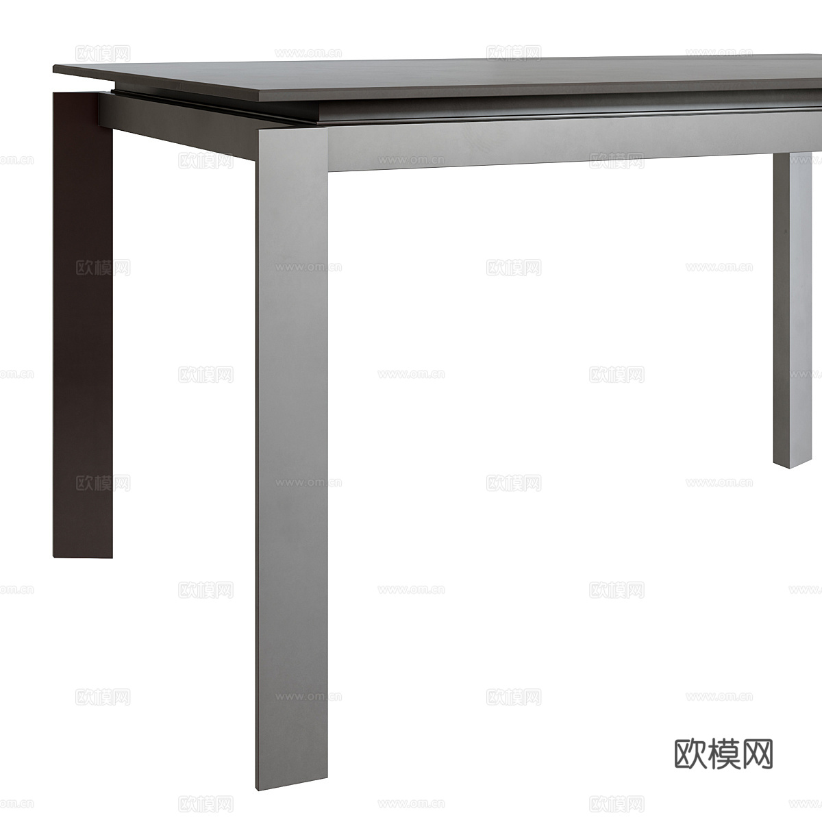 现代意式极简餐桌3d模型