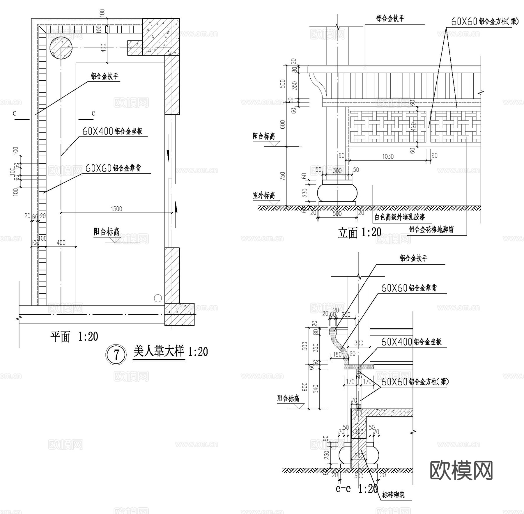 仿古住宅-节点图cad施工图