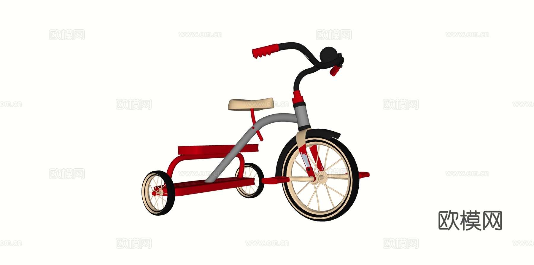 交通工具 儿童自行车su模型下载