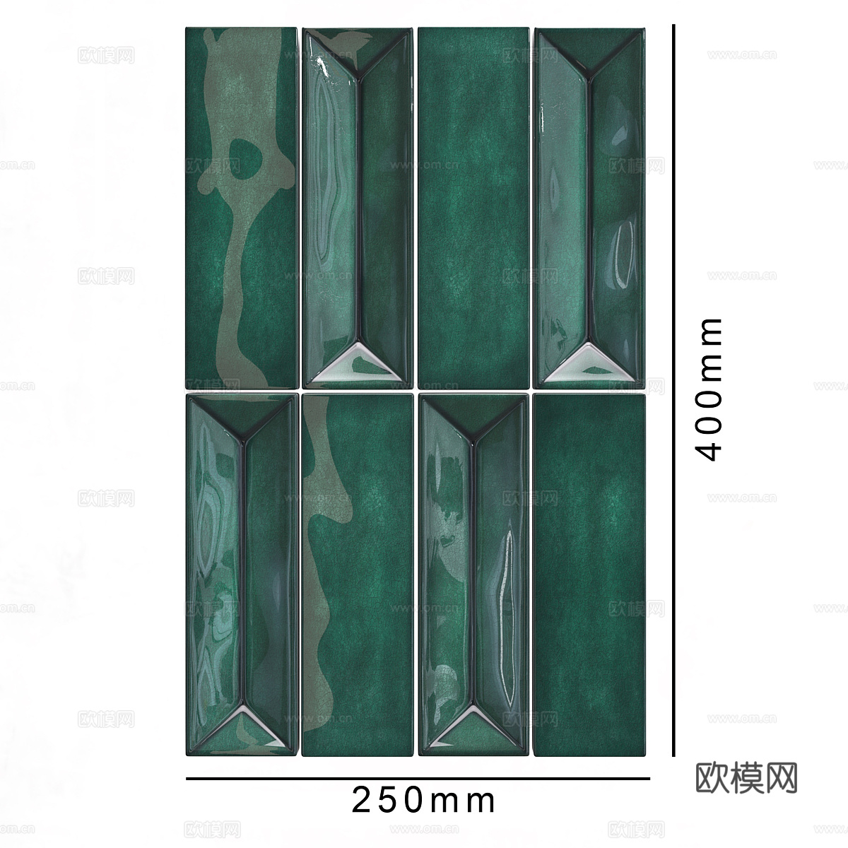 新中式瓷砖 花砖 马赛克瓷砖3d模型