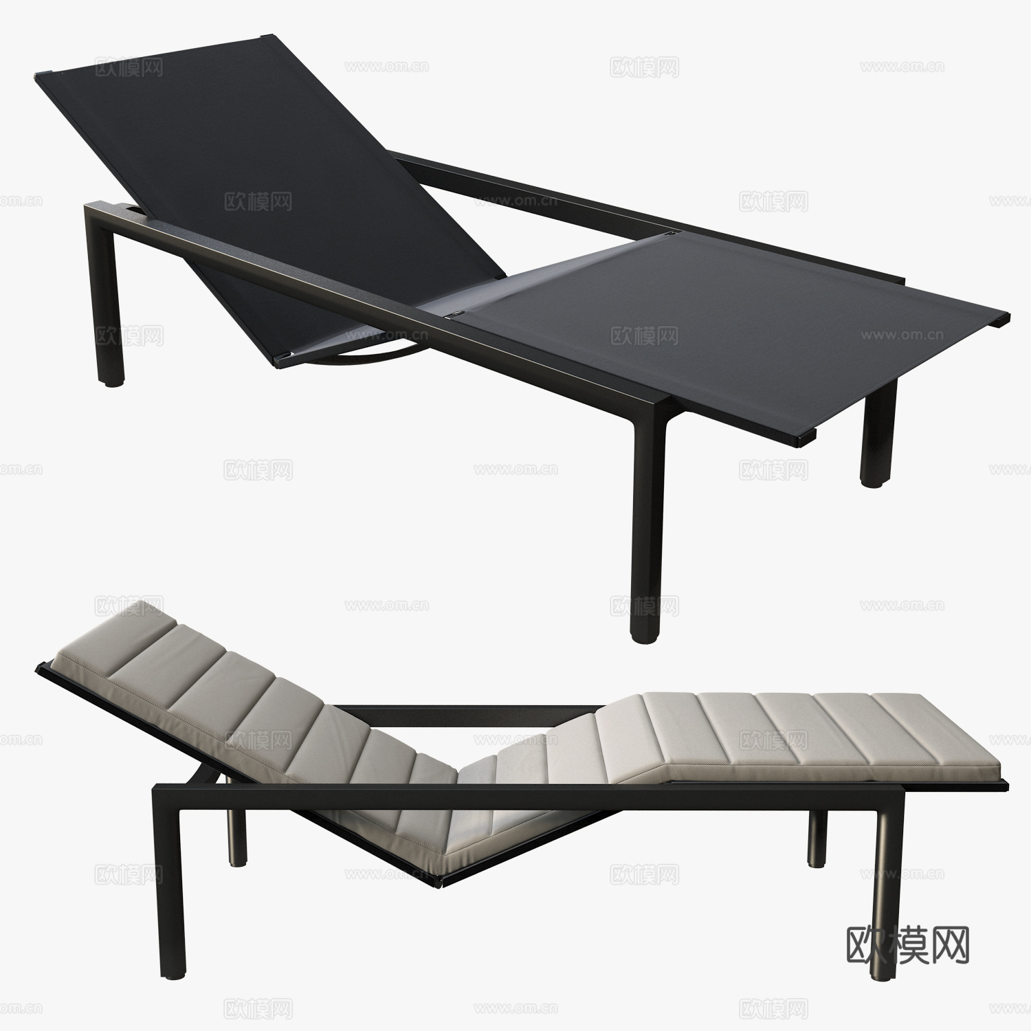 现代意式 Tribu Illum 躺椅3d模型