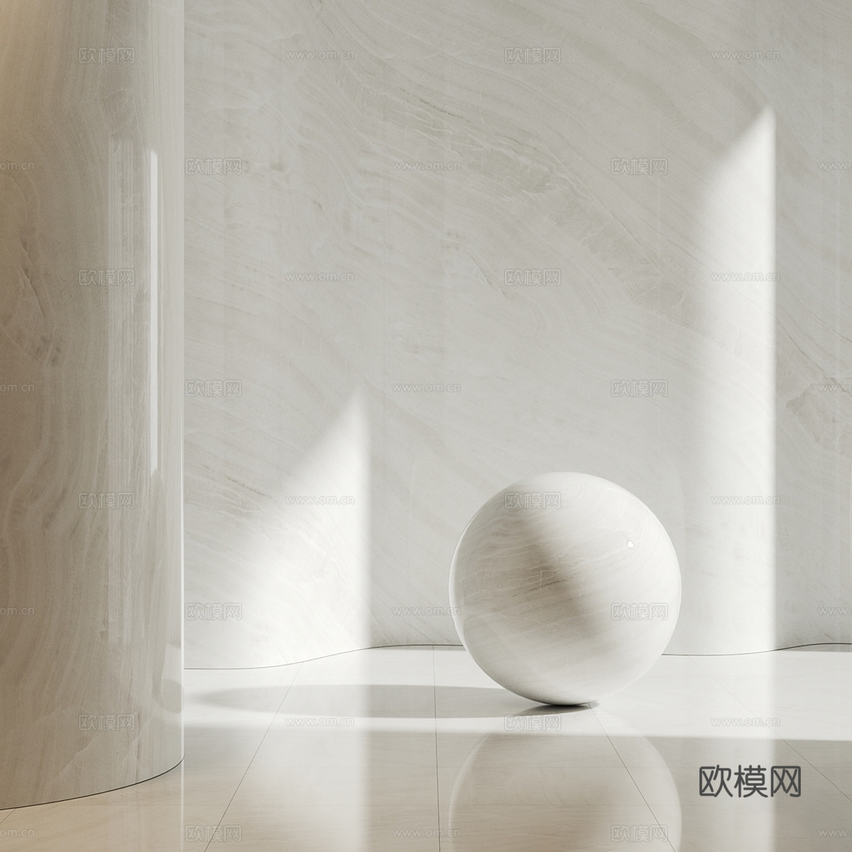 大理石 岩板 PU石材3d模型