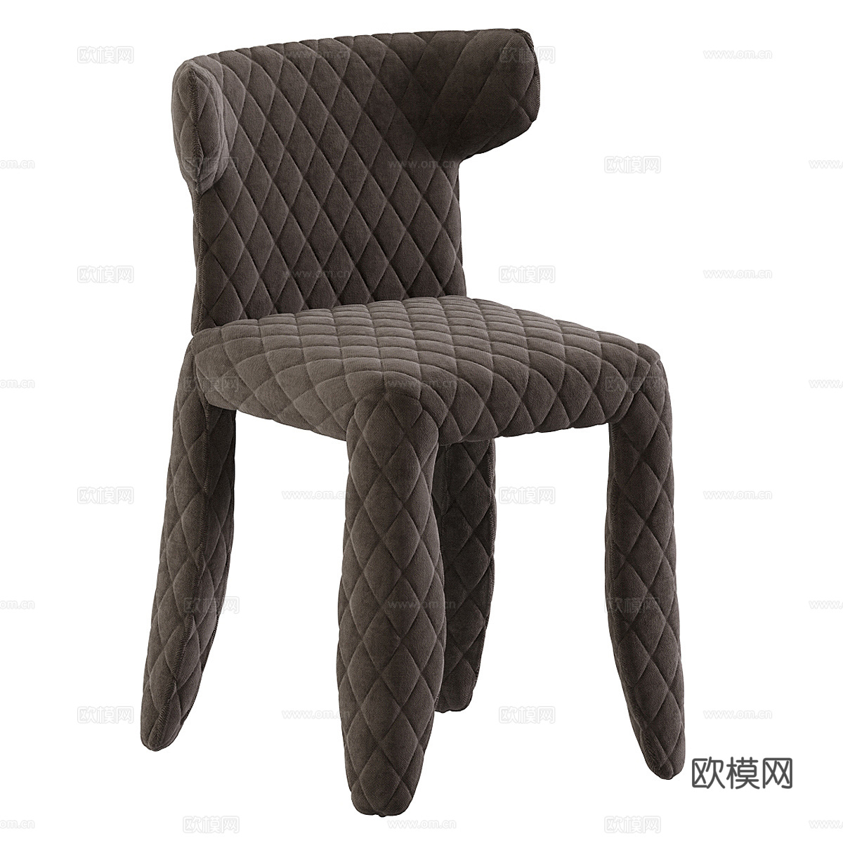 Moooi 现代单椅 布艺单椅 怪兽椅 休闲椅 餐椅su模型