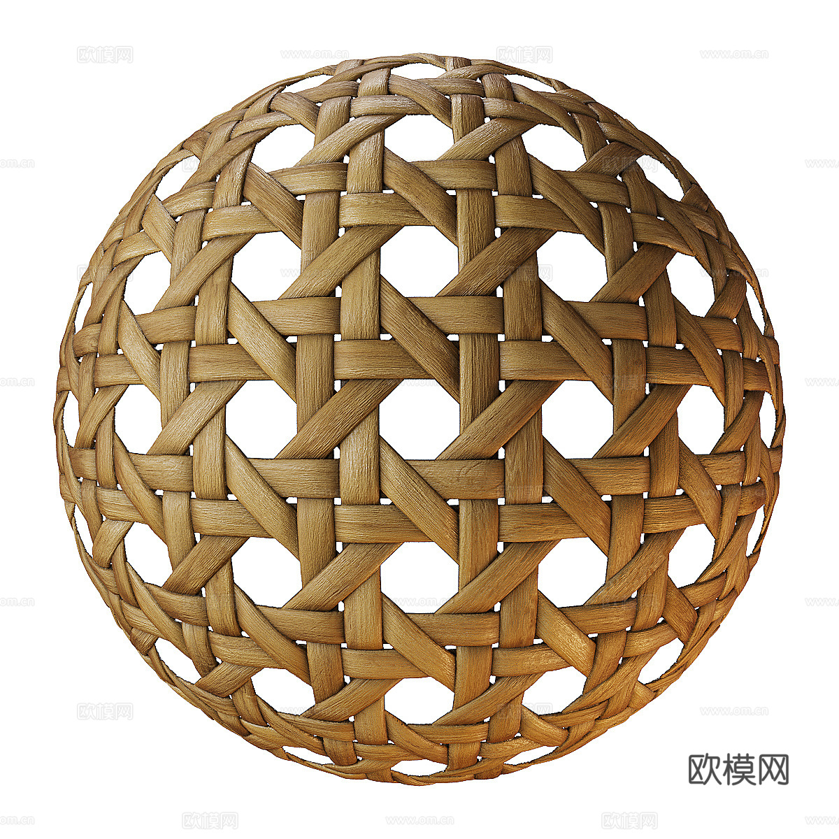 新中式藤编材质 编织材质3d模型