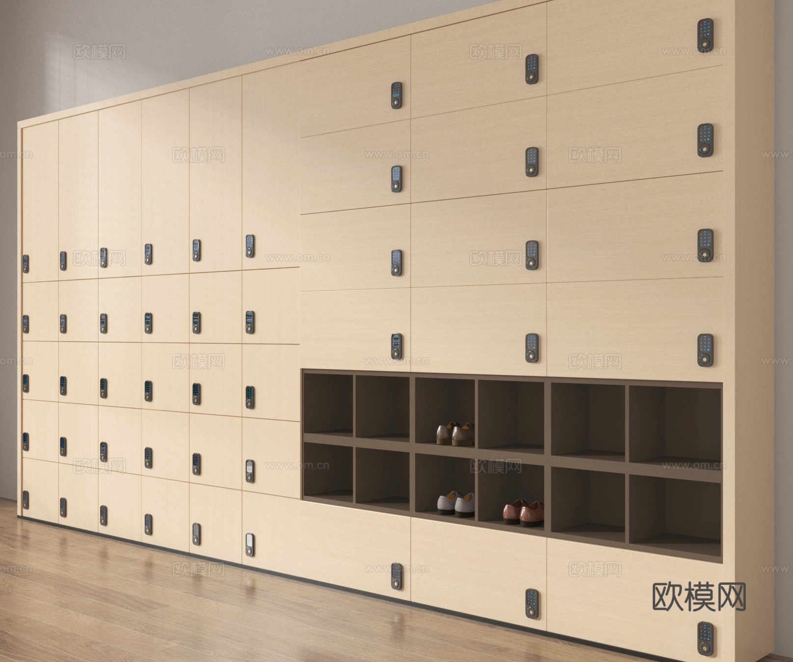 商场储物柜 临时储物柜3d模型