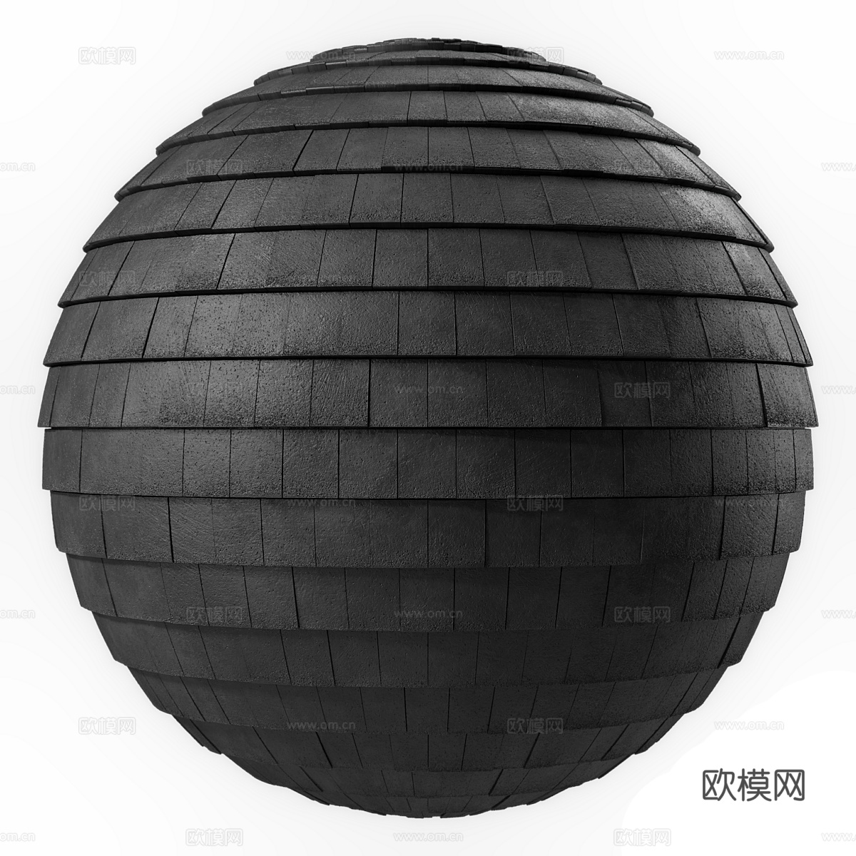 现代意式屋顶瓦片材质 混凝土屋顶3d模型