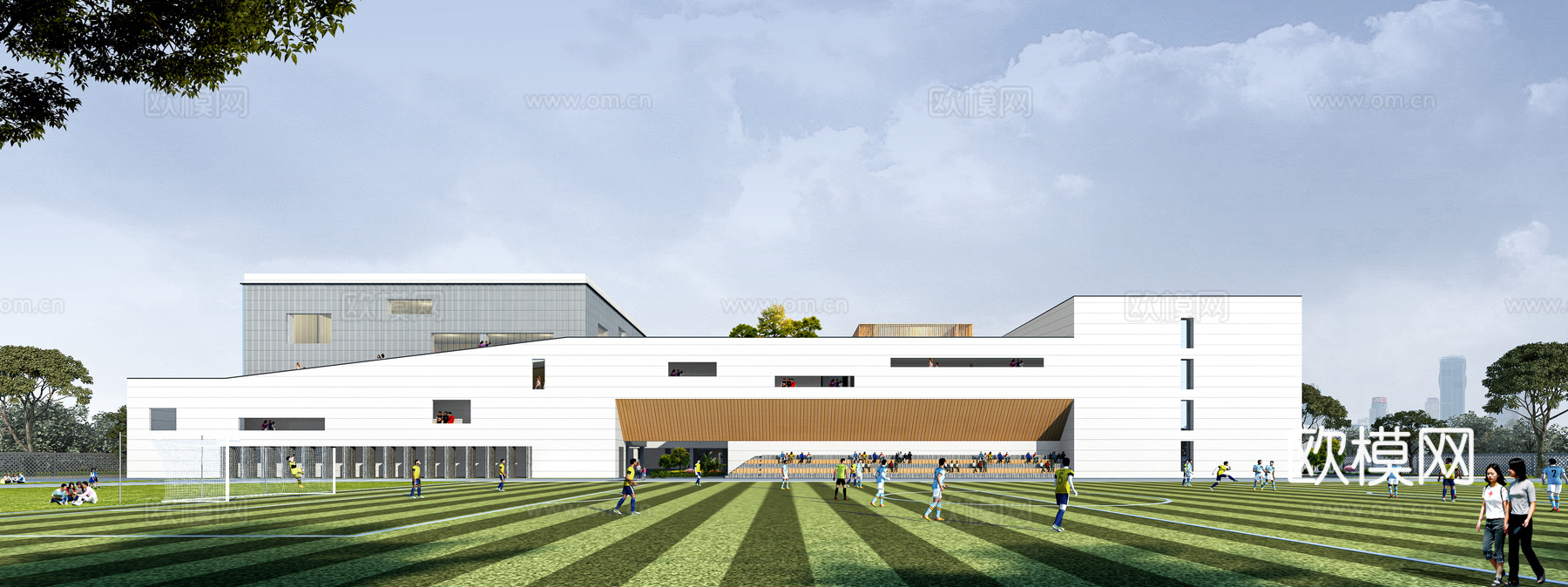 学校体育馆3d模型