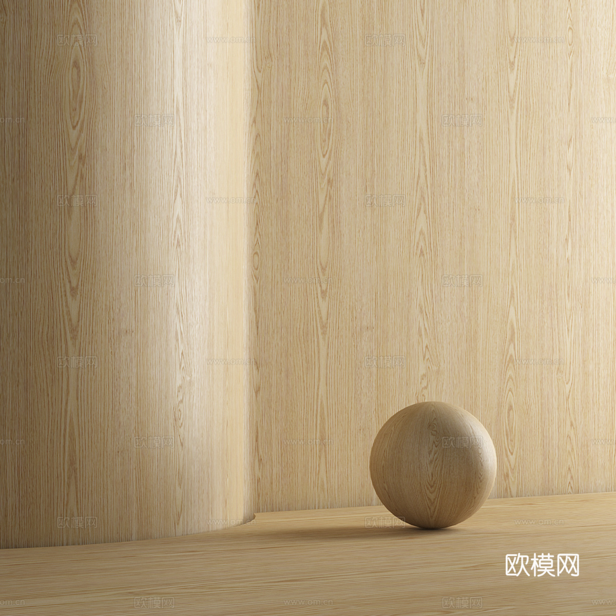 现代意式木纹 木饰面材质3d模型
