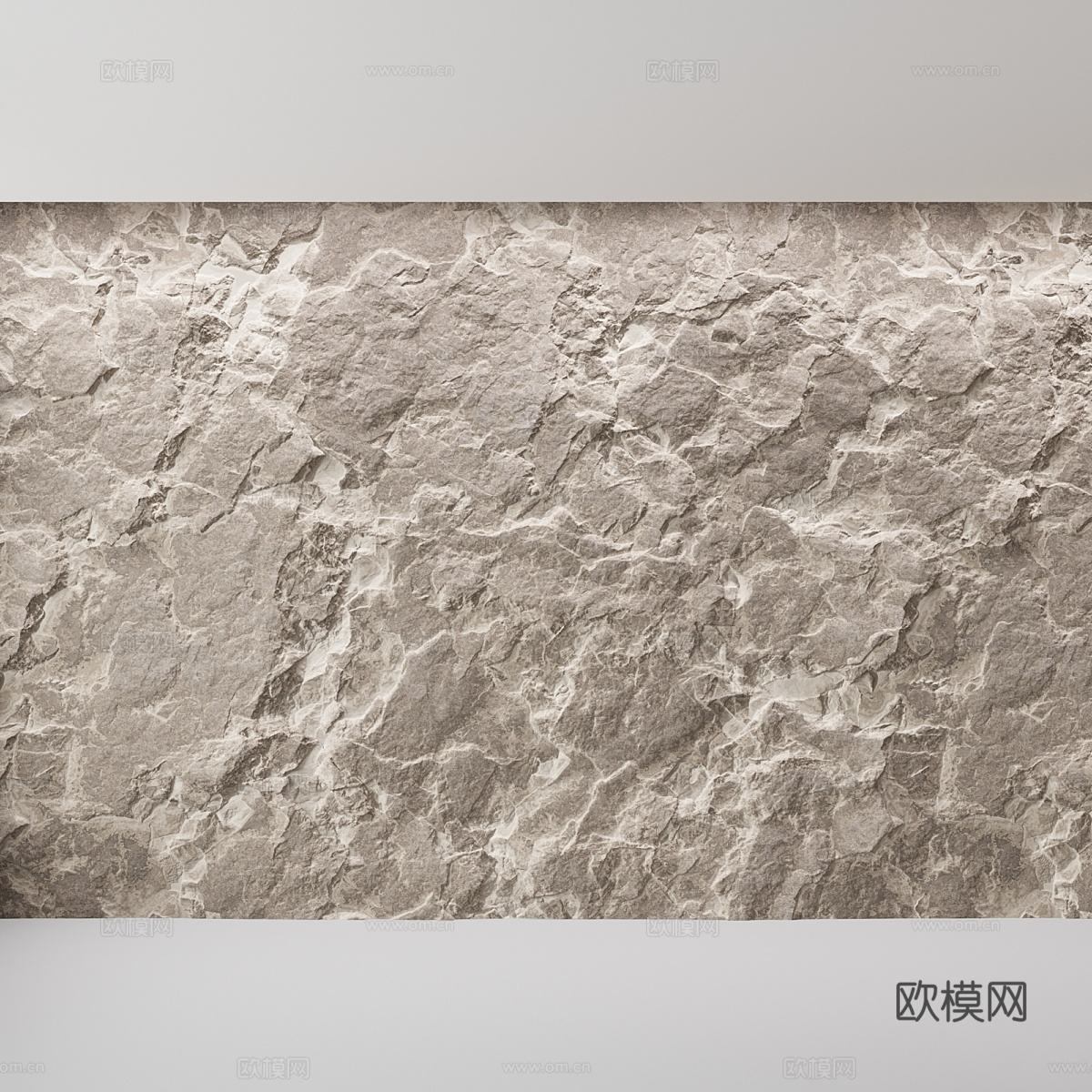 花岗岩 石墙 肌理墙 岩石3d模型