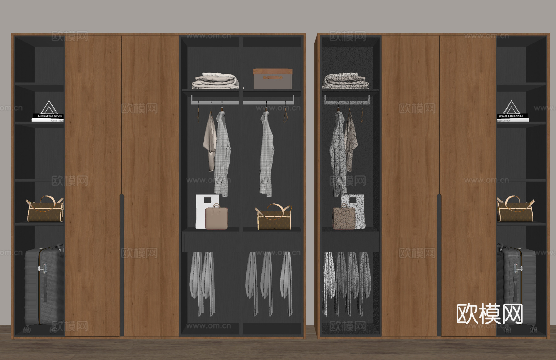 衣柜su模型下载（渲染图2）