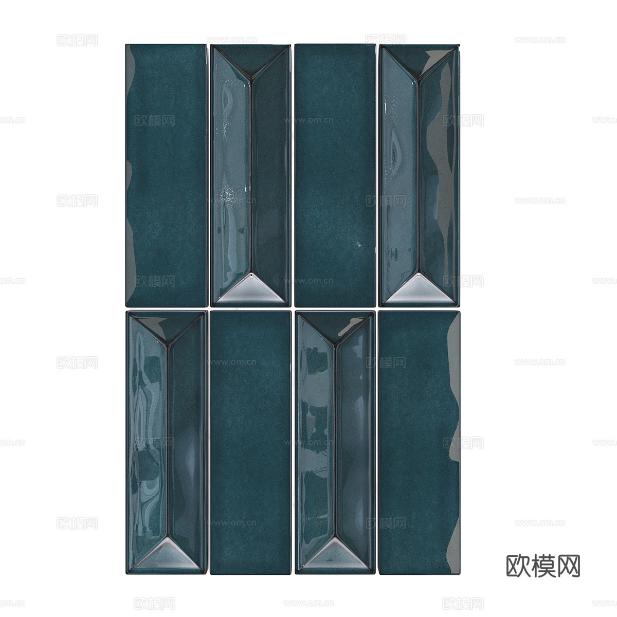 新中式瓷砖 花砖 马赛克瓷砖3d模型