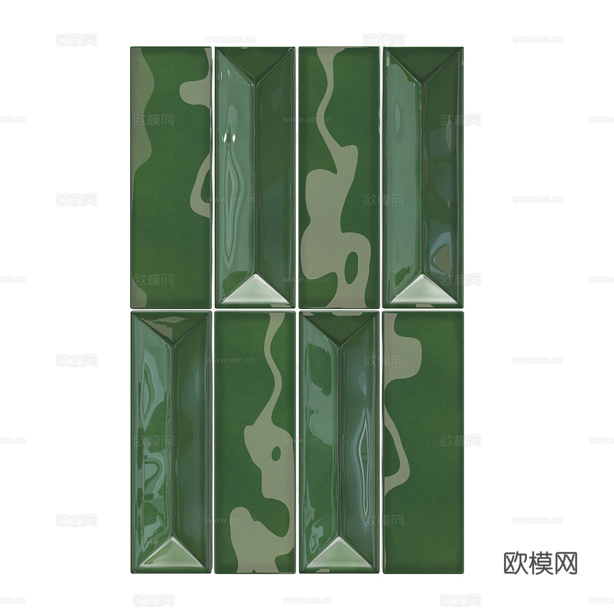 新中式瓷砖 花砖 马赛克瓷砖3d模型