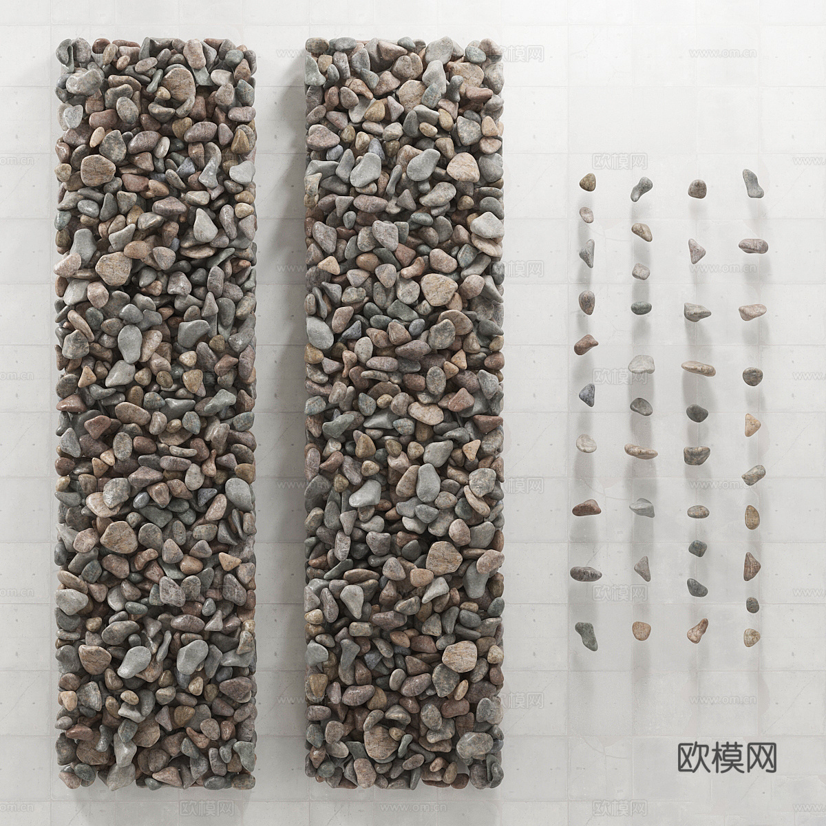鹅卵石3d模型