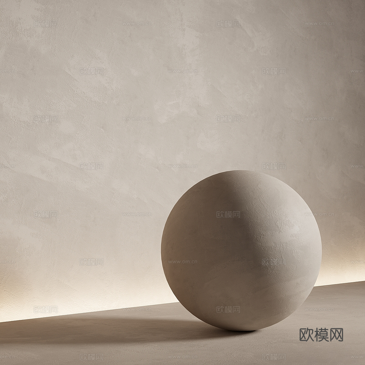 现代奶油风涂料 艺术漆 乳胶漆 微水泥3d模型