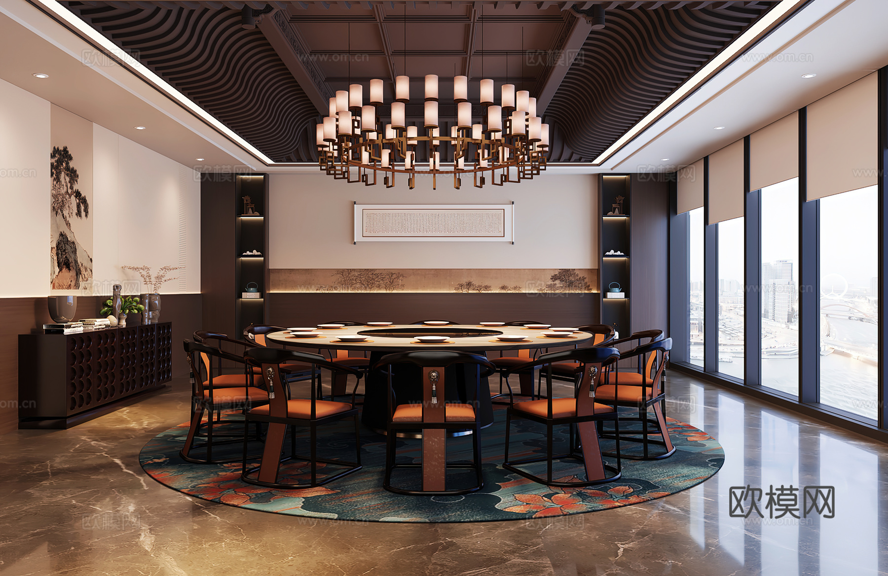包厢 包间 餐厅包厢 餐饮包间 餐饮包房3d模型
