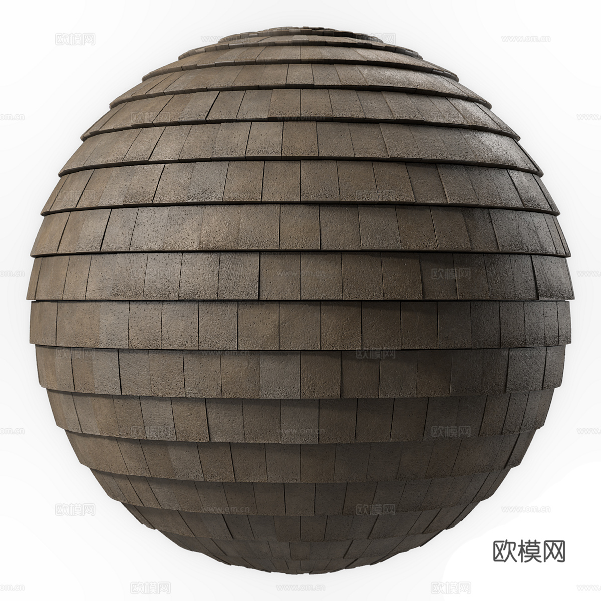 现代意式屋顶瓦片材质 混凝土屋顶3d模型