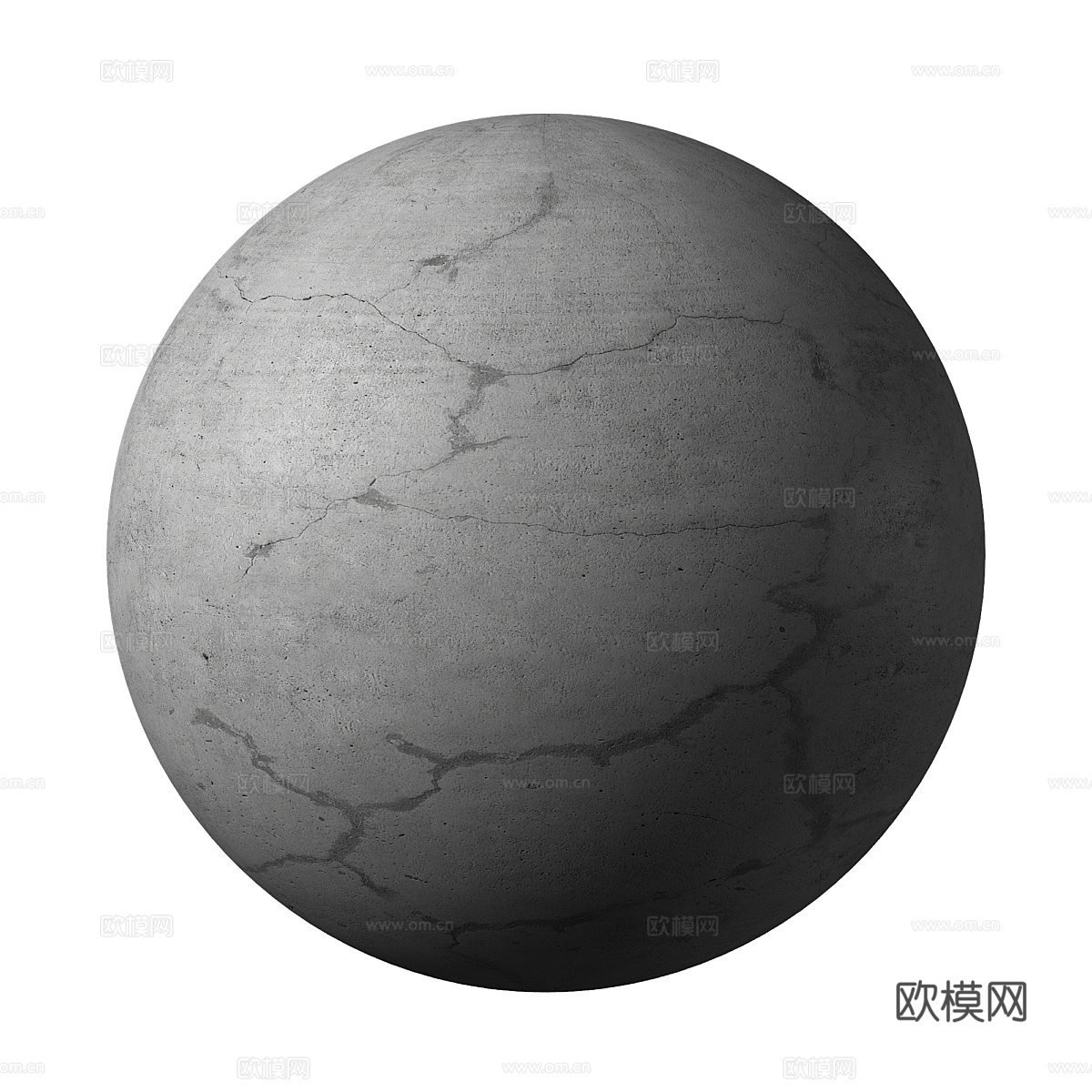 现代侘寂水泥地面自流平材质3d模型