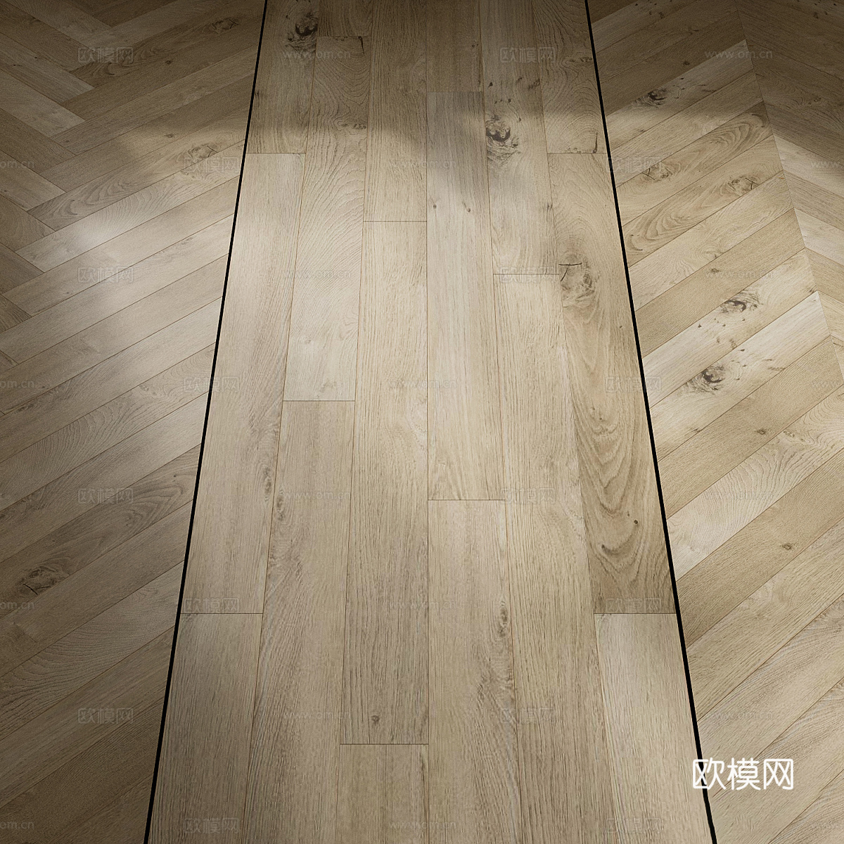 新中式原木风木地板材质3d模型