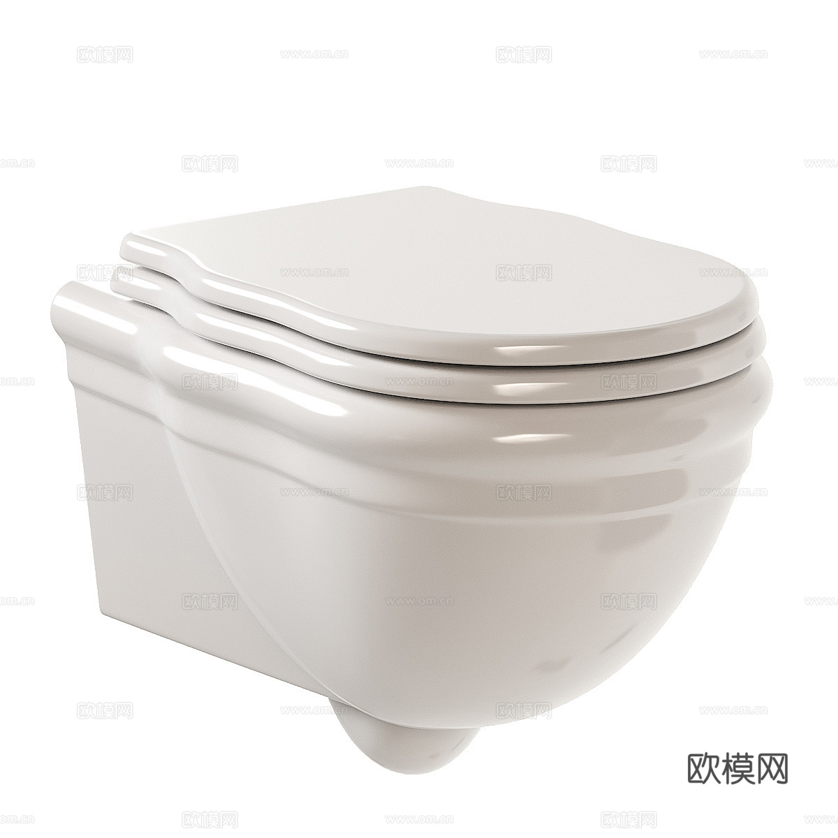 法式马桶 坐浴盆3d模型