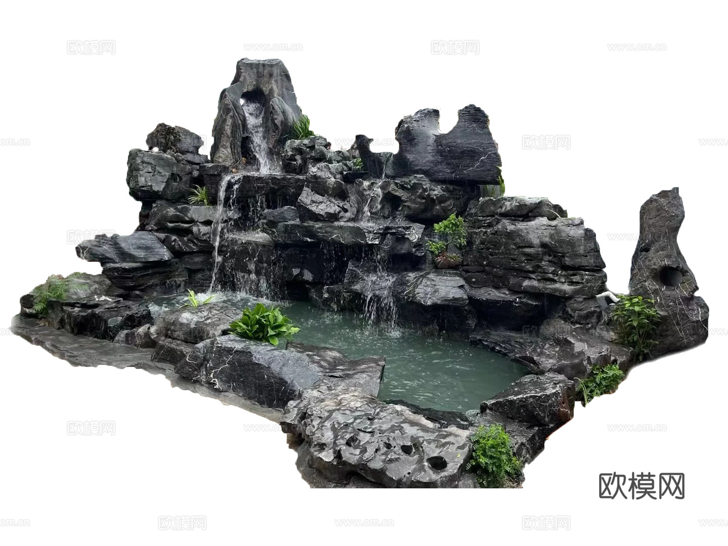 假山鱼池