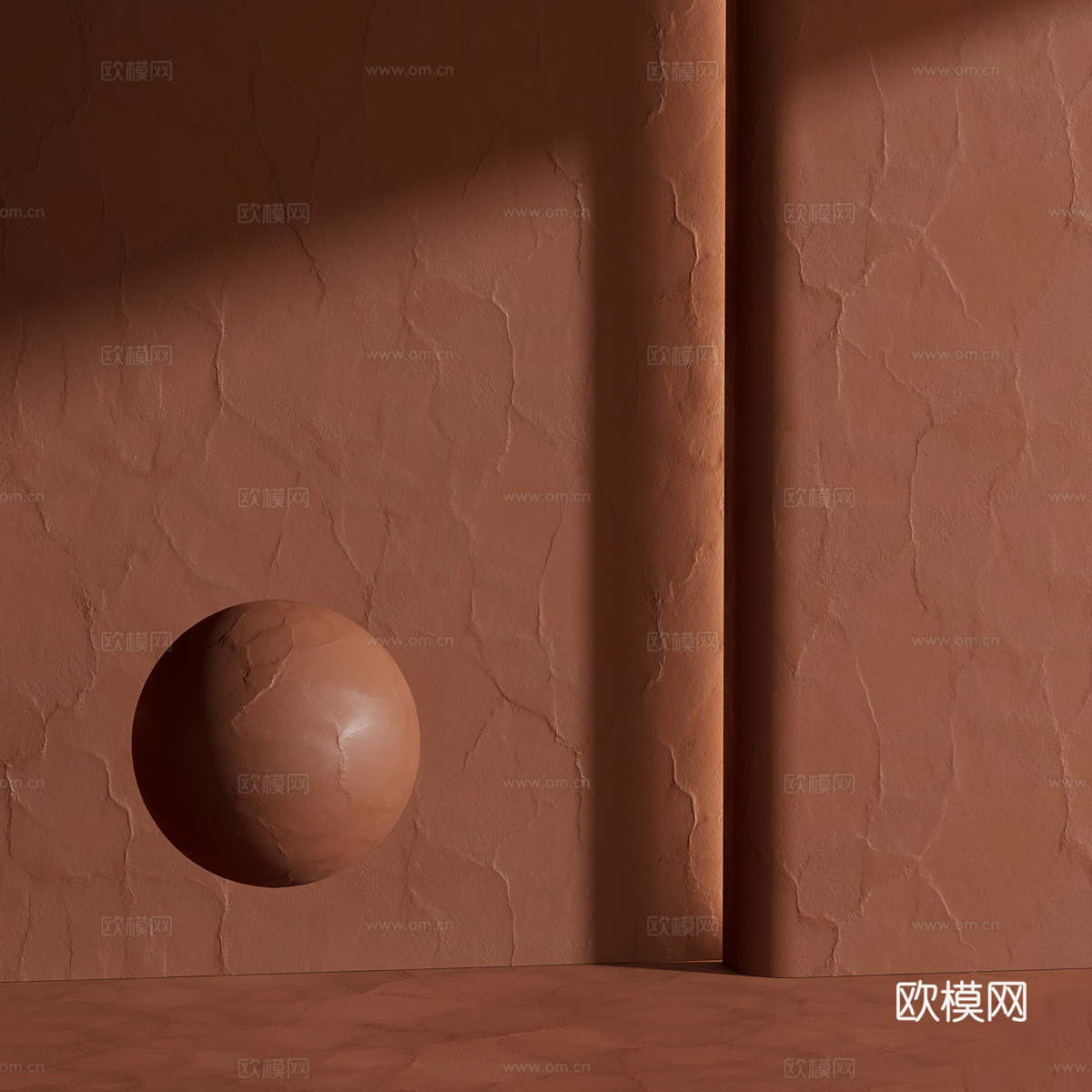 新中式侘寂涂料 肌理漆 艺术漆3d模型