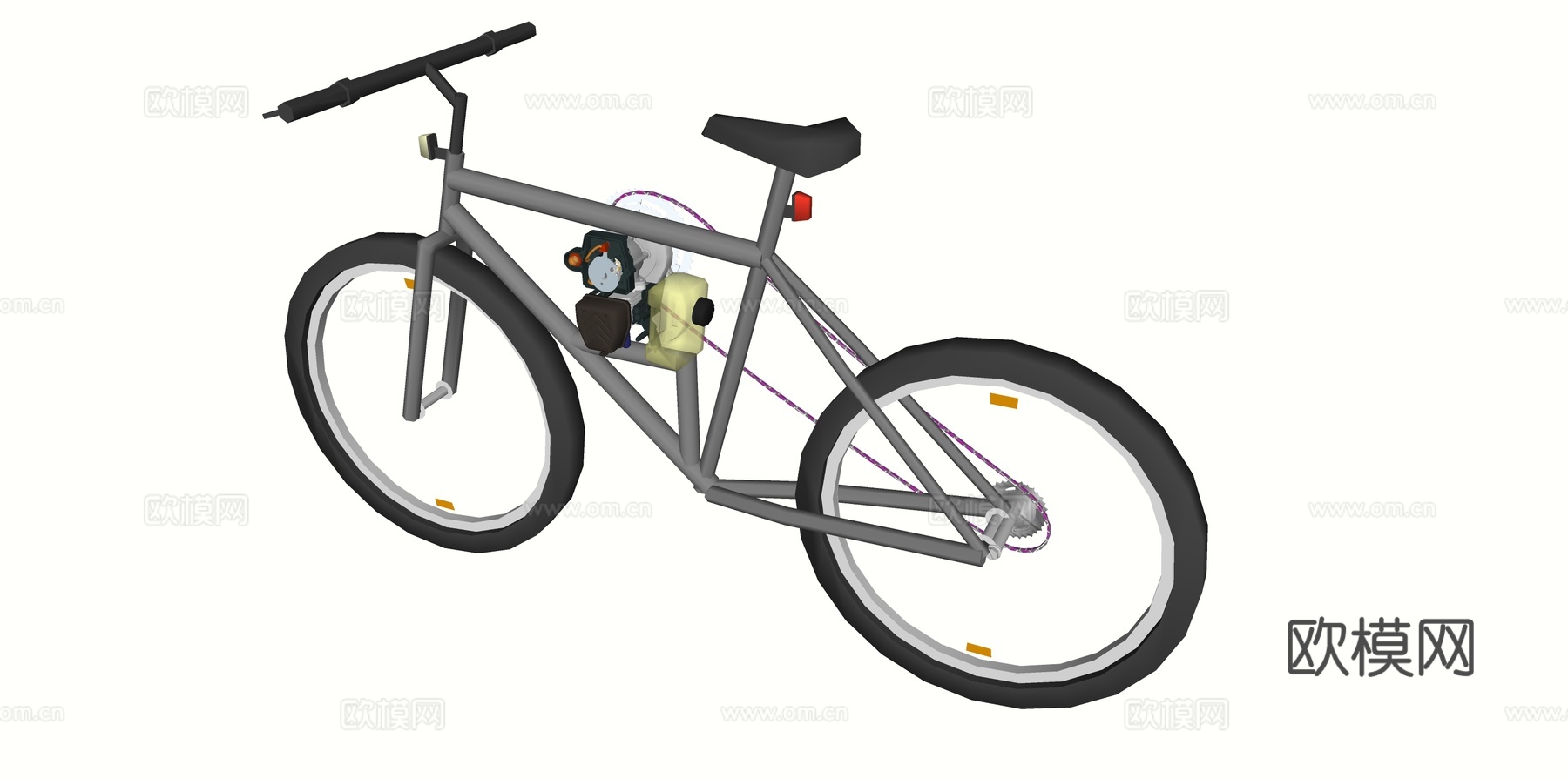 交通工具 自行车su模型下载