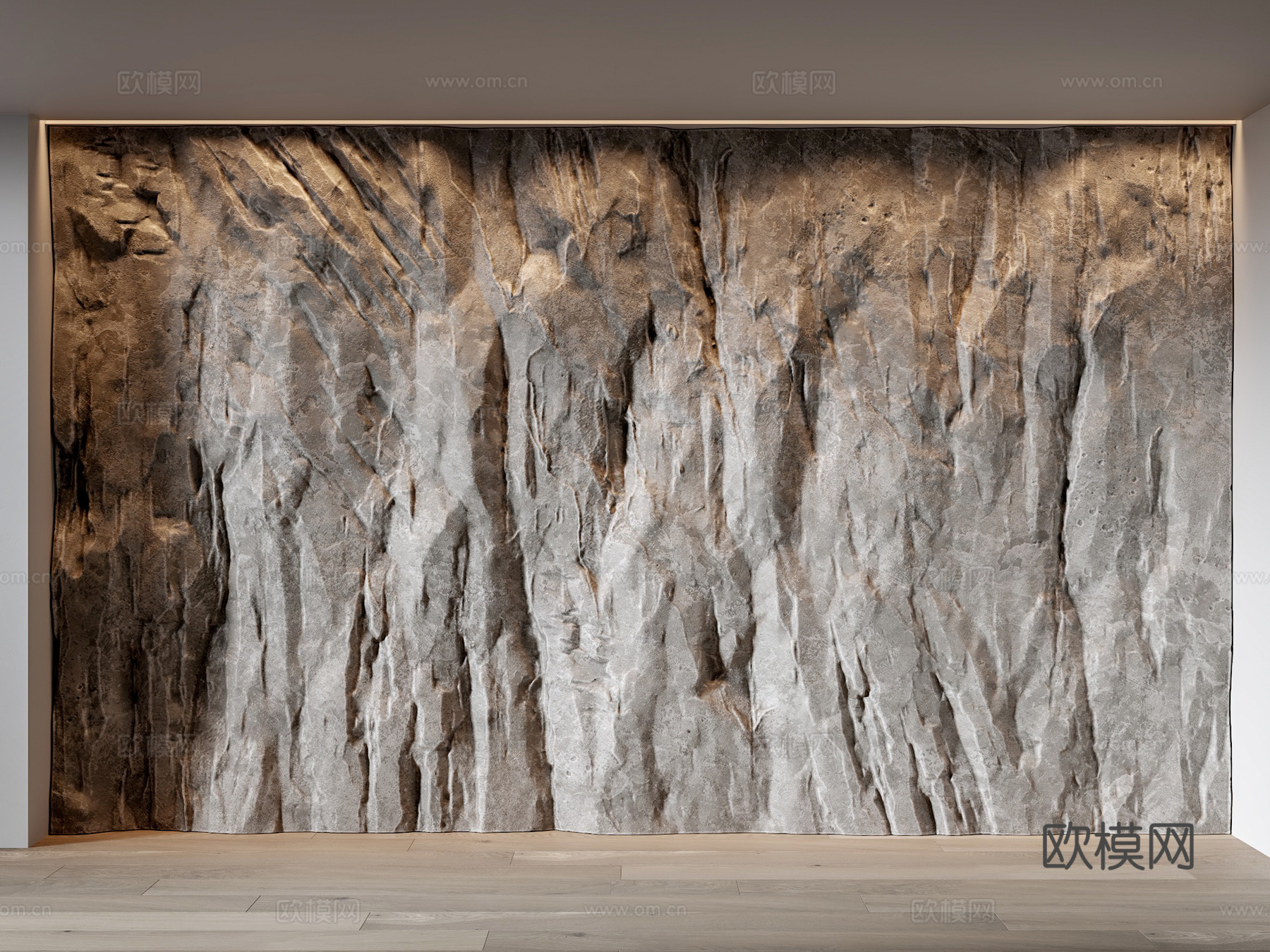 毛石背景墙 岩石墙面 毛石墙面 岩石背景墙3d模型