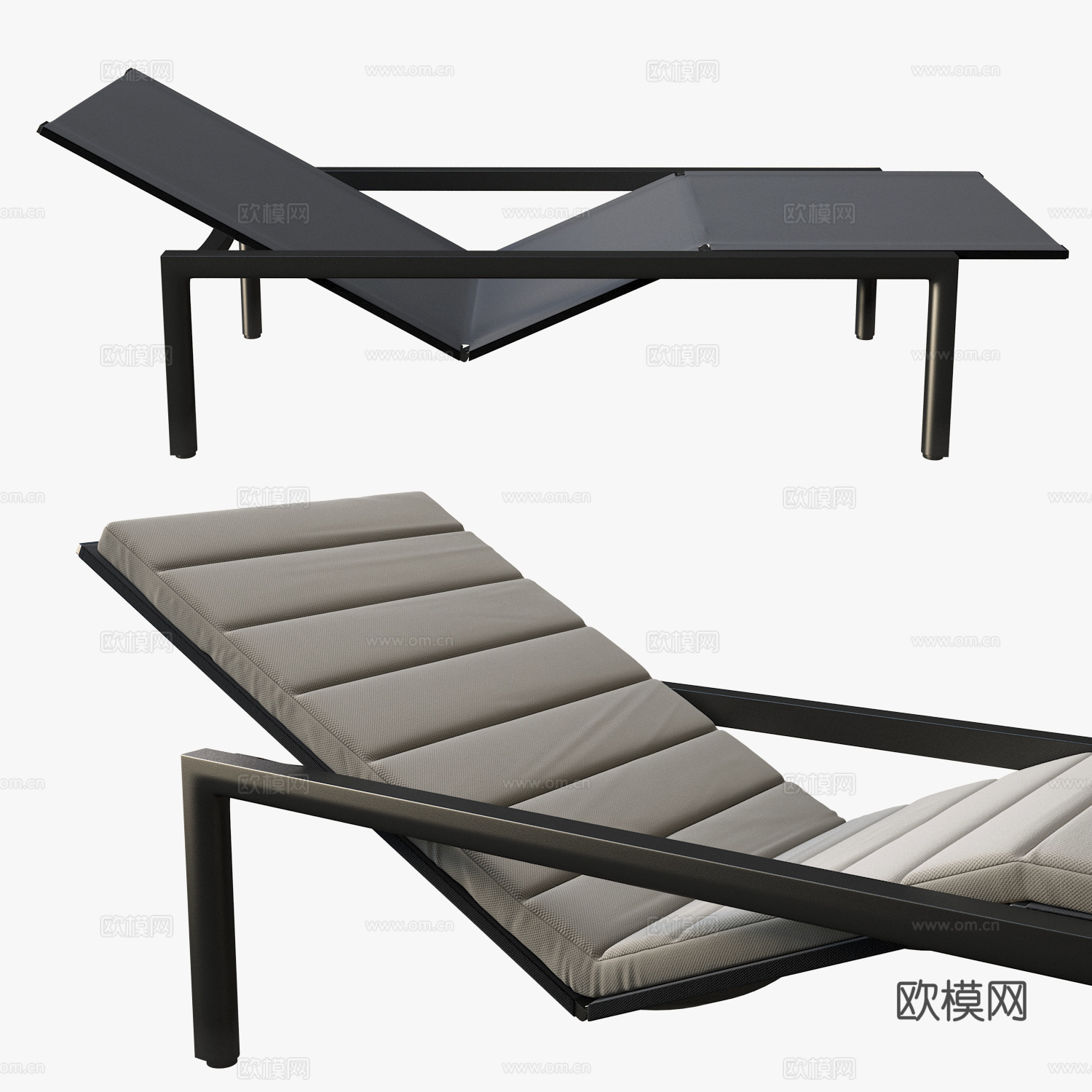 现代意式 Tribu Illum 躺椅3d模型