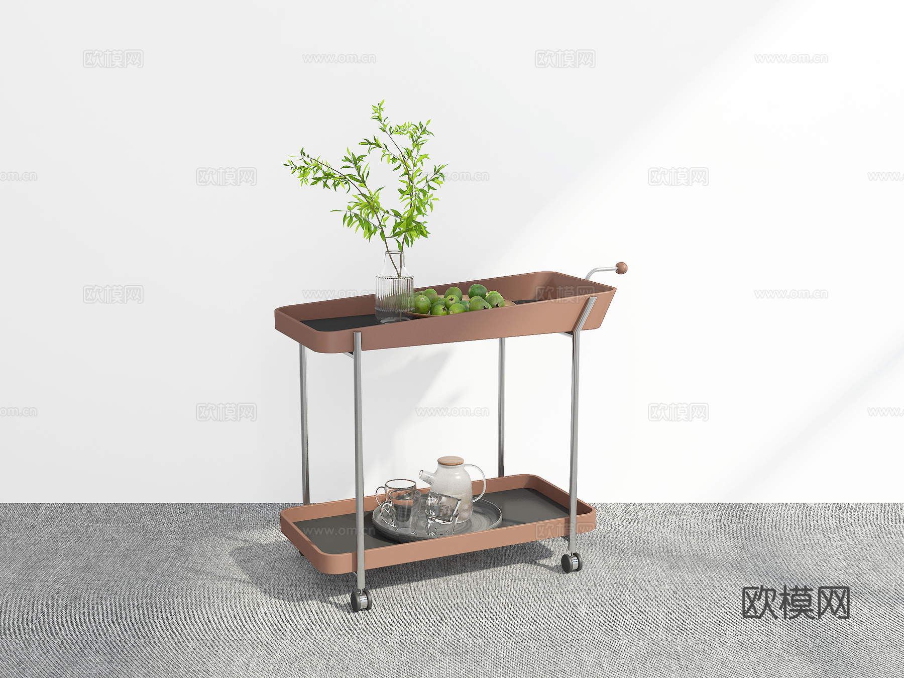 现代小推车3d模型