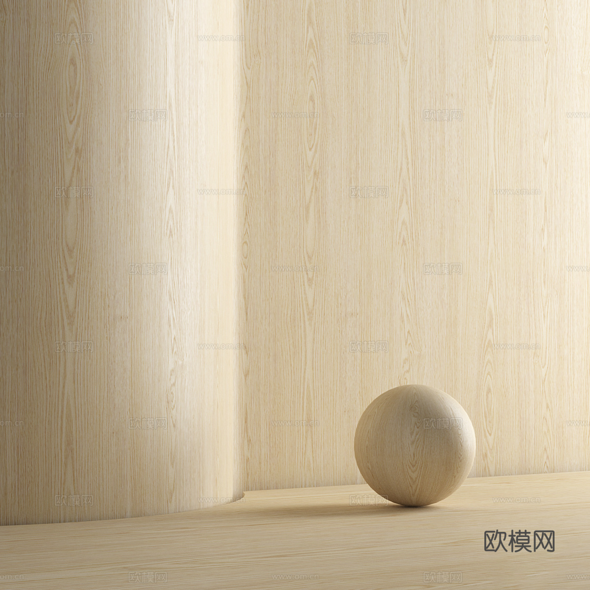 现代意式木纹 木饰面材质3d模型