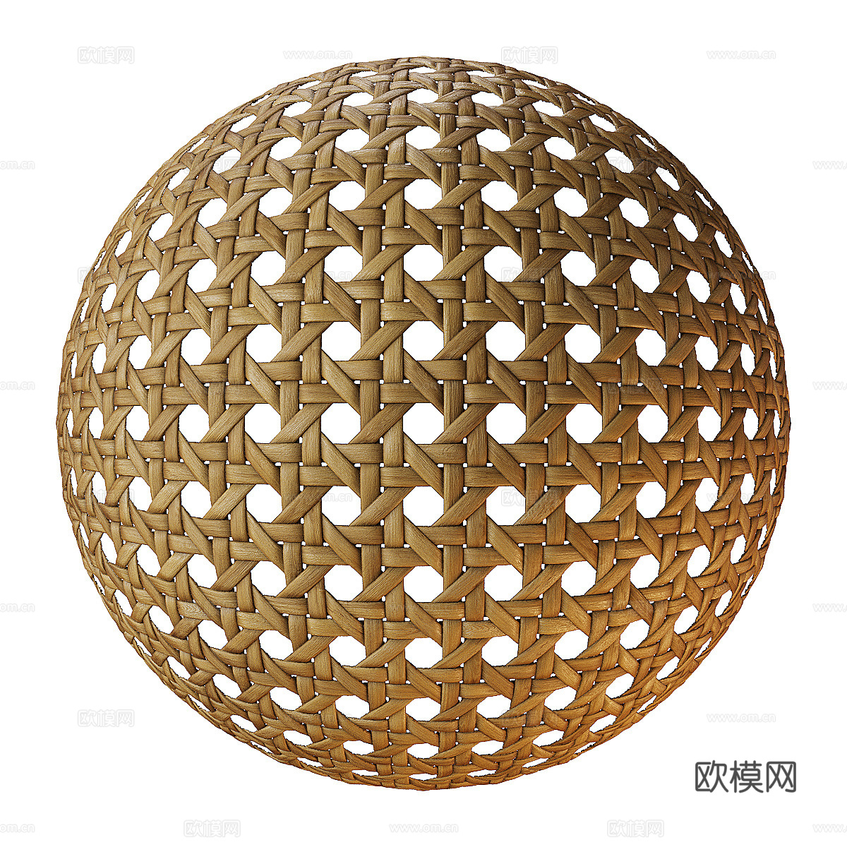 新中式藤编材质 编织材质3d模型