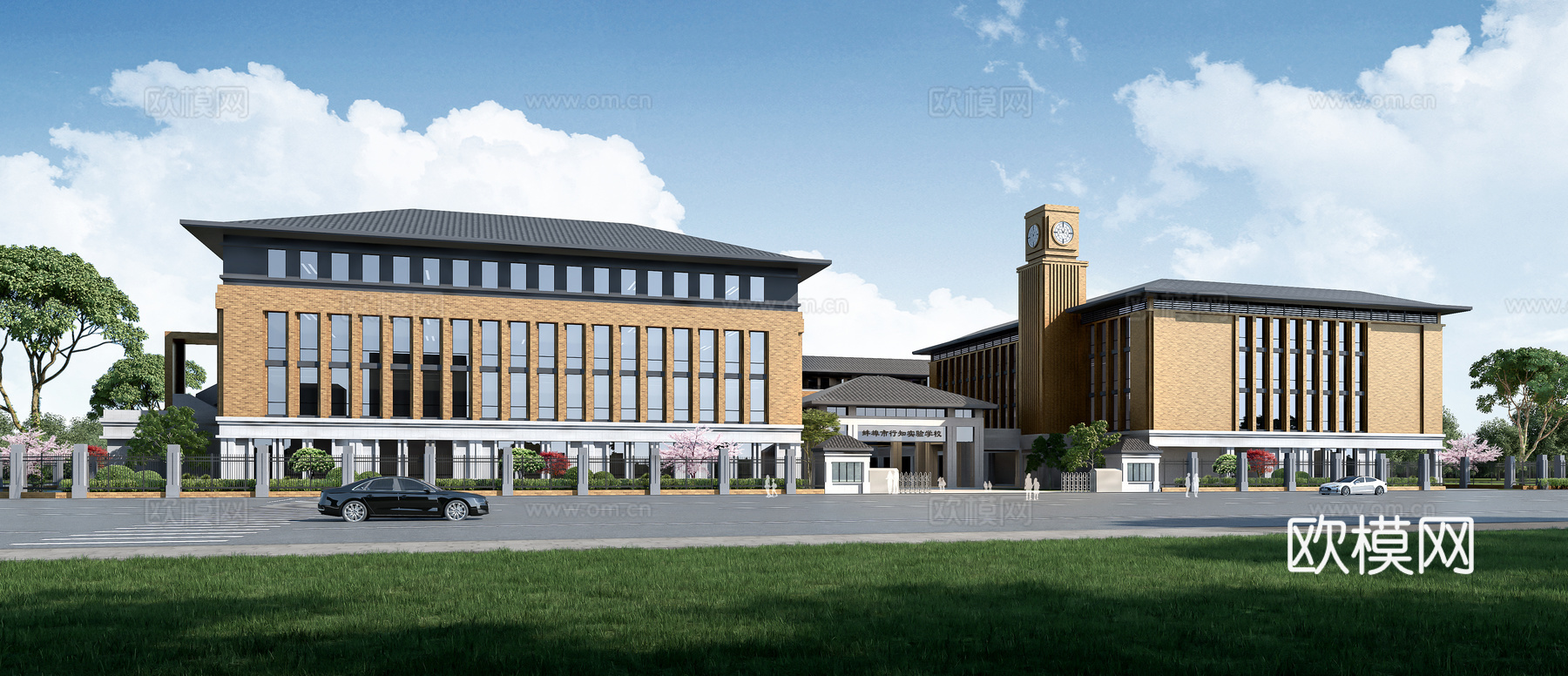 学校教学楼3d模型