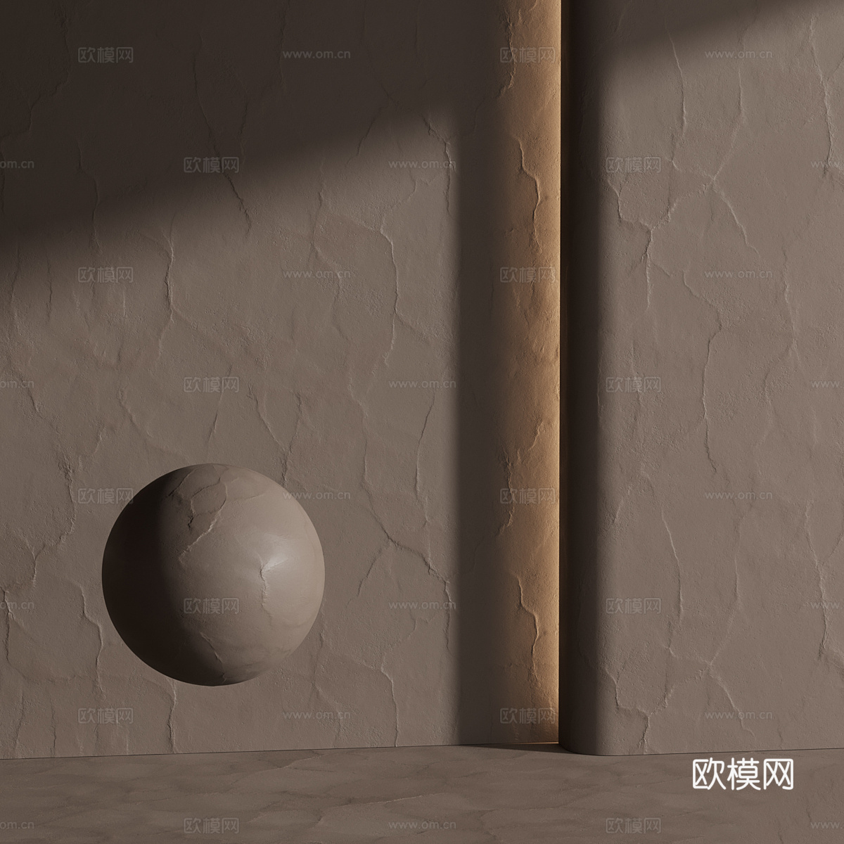 新中式侘寂涂料 肌理漆 艺术漆3d模型