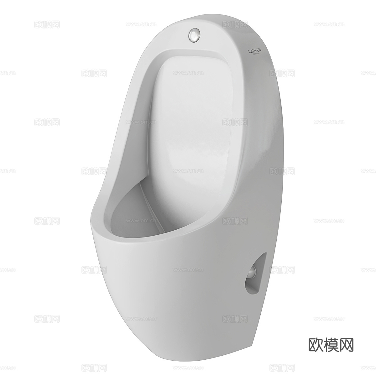 现代陶瓷小便斗 小便池3d模型