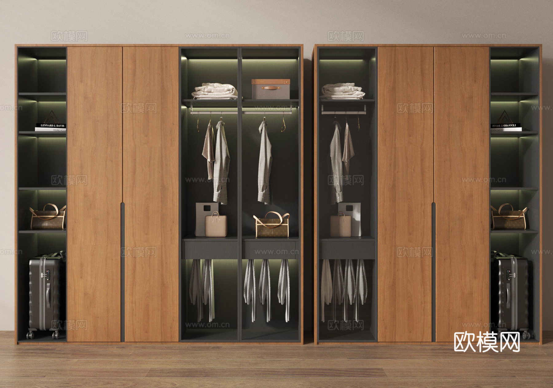 衣柜su模型下载（渲染图1）