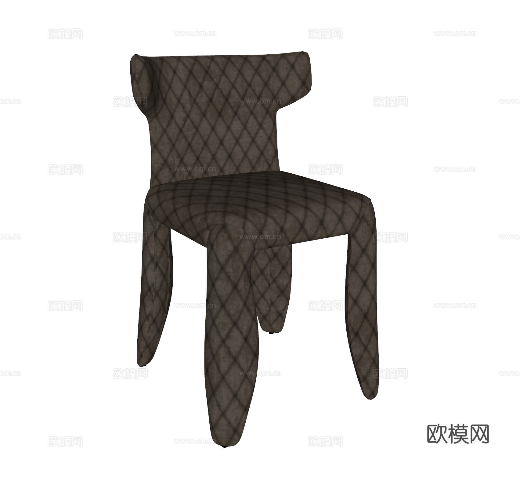 Moooi 现代单椅 布艺单椅 怪兽椅 休闲椅 餐椅su模型