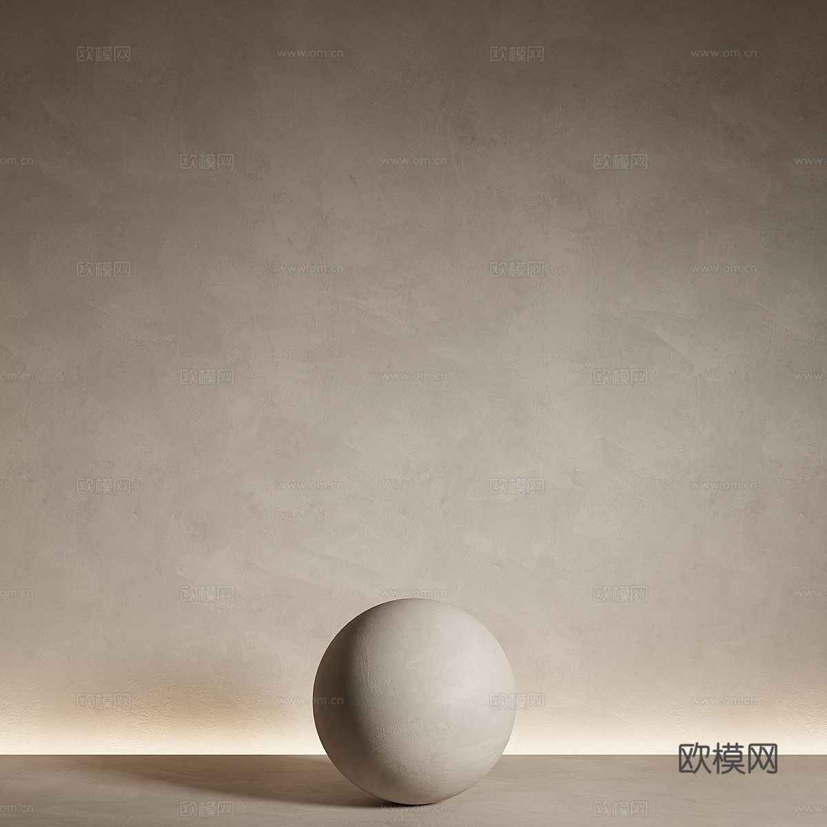 现代奶油风涂料 艺术漆 乳胶漆 微水泥3d模型