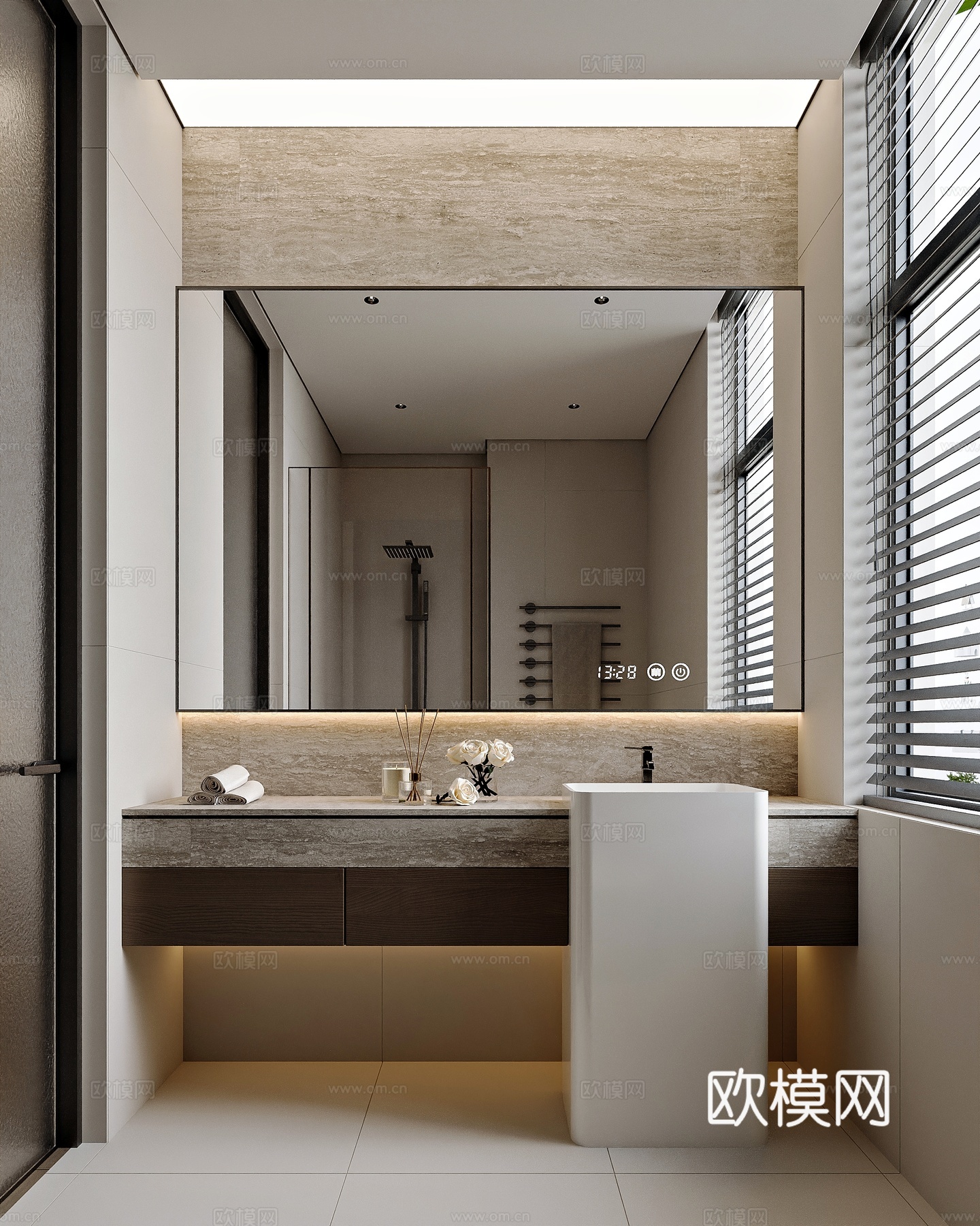 现代风格家居卫生间3d模型