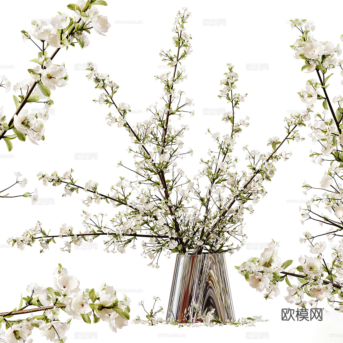 现代意式轻奢饰品摆件组合3d模型